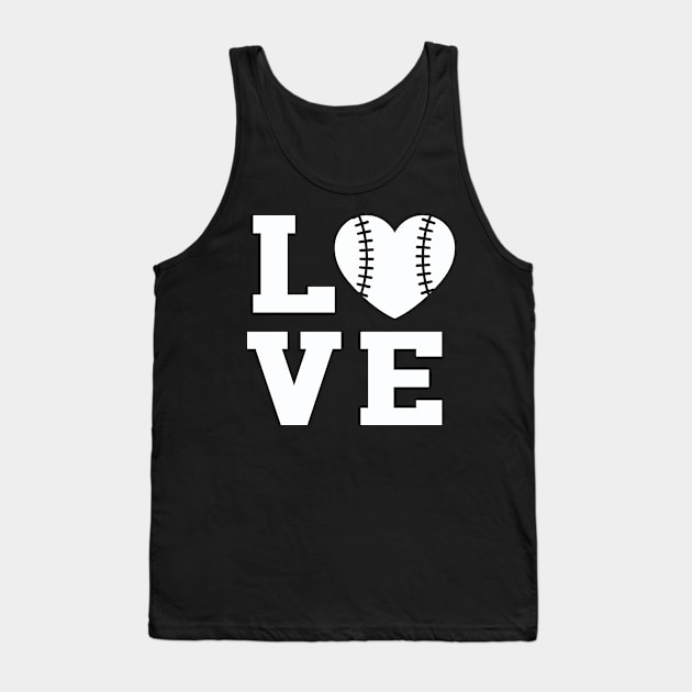 Baseball love Tank Top by ArtStopCreative